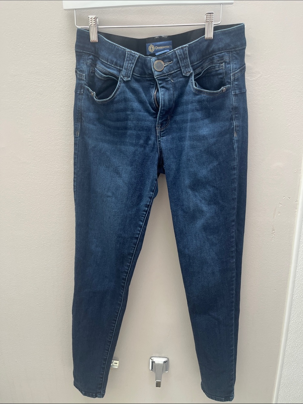 Democracy Women's Skinny Jeans in Dark Blue Wash